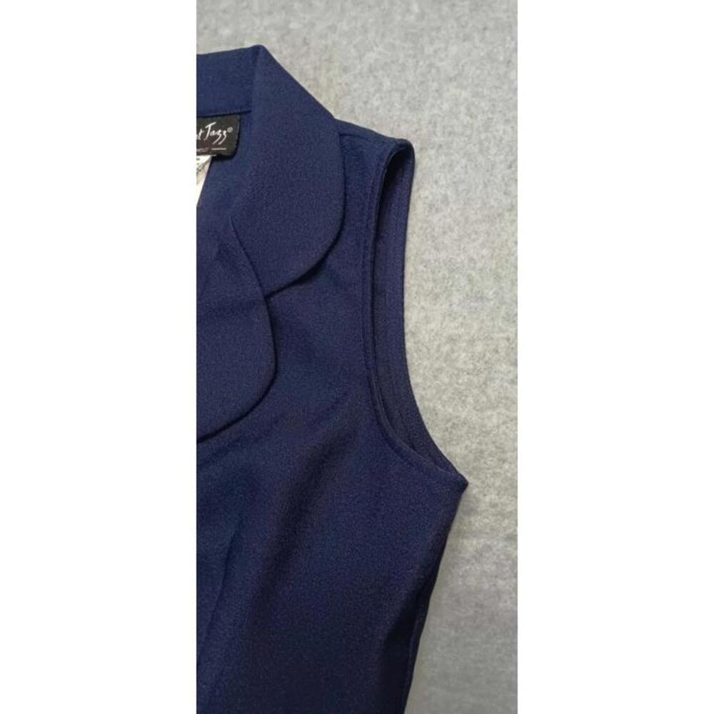 All That Jazz Chorus Line Company Button Vest Women's Size 5/6 Navy Blue Formal - Picture 5 of 10